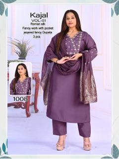 Desi kudi kajal 3pcs designer kurtis wholesaler